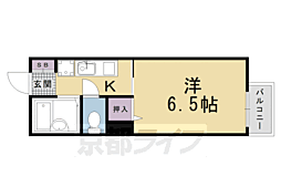 ケイアイ常盤 1Kの間取図画像