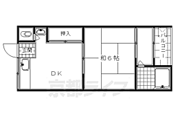 シャトー宝倉 1DKの間取図画像