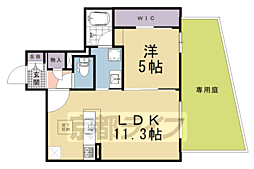 シャーメゾン マーサ東山 1LDKの間取図画像