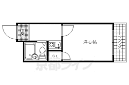 ステージ87 1Kの間取図画像
