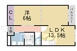 シェ・モア稲葉台 1LDKの間取図画像