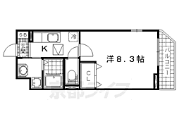 ボヌールアヴニール4 1Kの間取図画像