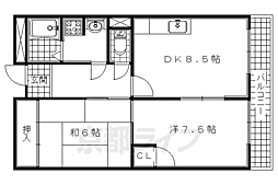 壱番館 2LDKの間取図画像