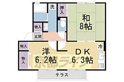 プランドール南楠葉 B棟 1階