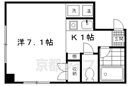アークBW ワンルームの間取図画像