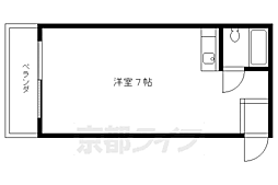 カーサヒロ 1Kの間取図画像