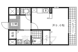 ベルブローテ 1Kの間取図画像