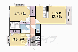 Lacasapulita 2LDKの間取図画像