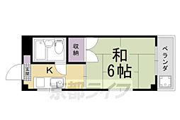 コーポラスK 1Kの間取図画像
