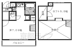 カレラデオエステ 1Kの間取図画像