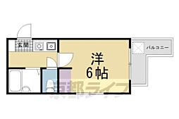 ラシャンブル 1Kの間取図画像