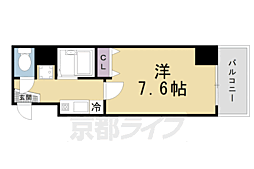 エクセレント御所西 1Kの間取図画像