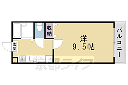 メゾン・シレーネ 1Kの間取図画像