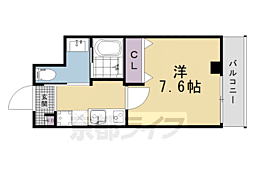 メゾン・オンディーヌ 1Kの間取図画像