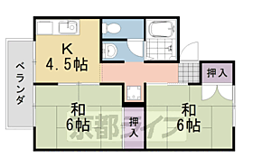 サンサウスヒル竹田 107 ｜ 京都府京都市西京区大枝沓掛町（賃貸アパート2DK・1階・38.88㎡） その2