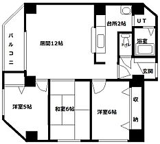 サントアリオ・デ藻岩 101 ｜ 北海道札幌市南区川沿一条２丁目（賃貸マンション3LDK・1階・74.72㎡） その2