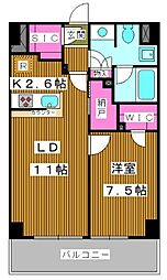 ザ・ケンジントン・レジデンスときわ台 1LDKの間取図画像