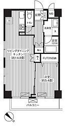 ハイキャスト大山 1LDKの間取図画像