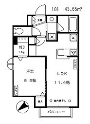 間取図画像 1LDK
