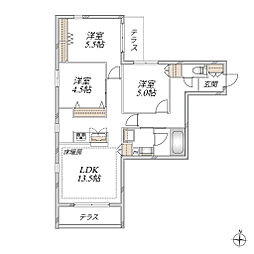 (仮称)成増3丁目メゾン 3LDKの間取図画像