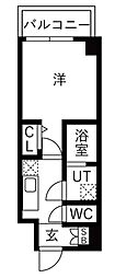 和光市白子3丁目マンション 1Kの間取図画像