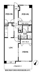 グランフィル和光 3LDKの間取図画像