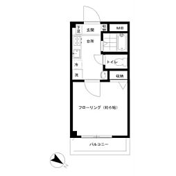 グリーンリーフ錦ヶ丘 1Kの間取図画像