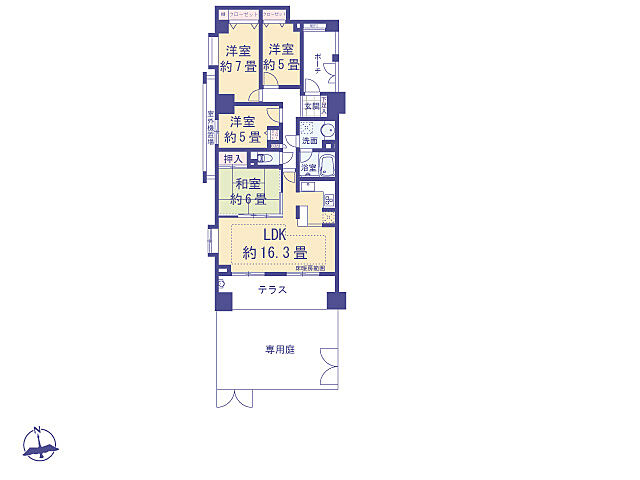 間取り ライオンズステージ小平 1階/-