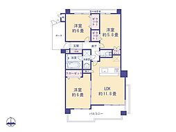 間取図画像 3LDK