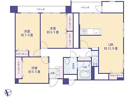 価格5198万円、専有面積79.86?、バルコニー面積7.76?