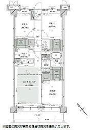 プレシス多摩永山レヴィエ 3LDKの間取図画像