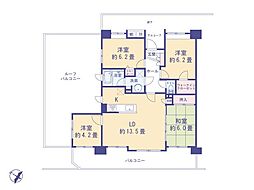 エレガンスステージ久米川 4LDKの間取図画像