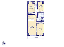 ザ・スクエア・マンション 3LDKの間取図画像