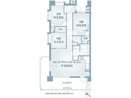 こちらの間取り図で、お部屋の配置や動線をイメージしていただけます。お部屋ごとの広さやレイアウトを参考に、生活のシーンを思い描いてみてください。