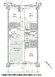プレシス多摩永山レヴィエ 3LDKの間取図画像