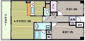 プラスワン芦屋  ｜ 兵庫県神戸市東灘区深江北町１丁目（賃貸マンション2LDK・2階・63.00㎡） その1