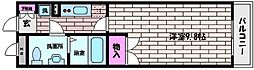 カサグランデ魚崎3 1Kの間取図画像