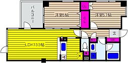 フォルム甲南町 2LDKの間取図画像