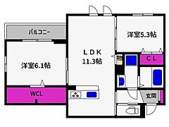 物件の間取り