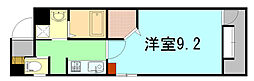 SEVENCOURT 1Kの間取図画像