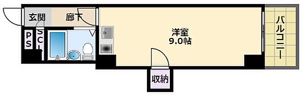 カーサオリエント 603｜兵庫県西宮市石在町(賃貸マンション1R・6階・22.68㎡)の写真 その2