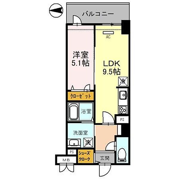 （仮）西宮北口 深津町プロジェクト ｜兵庫県西宮市深津町(賃貸マンション1LDK・6階・39.63㎡)の写真 その2