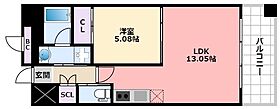 兵庫県西宮市今津水波町1（賃貸マンション1LDK・7階・40.72㎡） その2