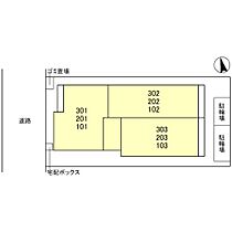 コンフィエ鳴尾 301 ｜ 兵庫県西宮市鳴尾町2丁目（賃貸アパート2LDK・3階・62.15㎡） その3