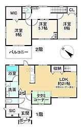 JR東海道・山陽本線 河瀬駅 徒歩27分 3LDKの間取り
