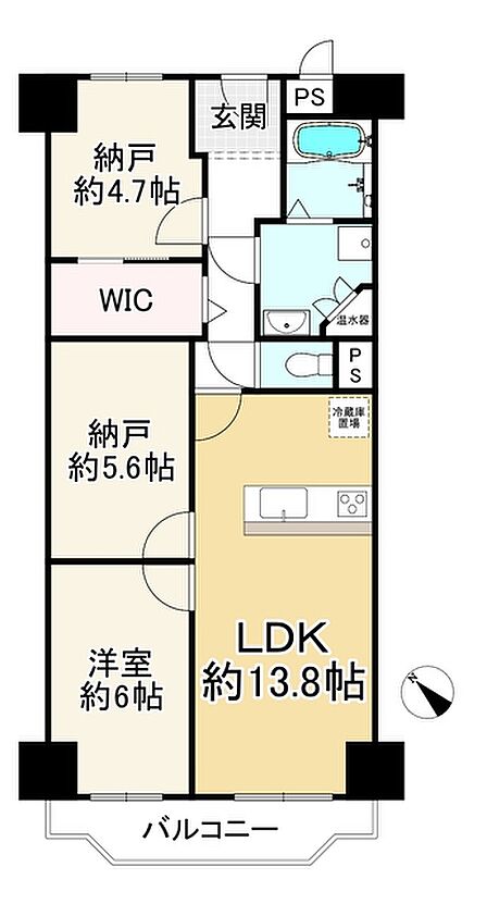 1SLDK 間取り
