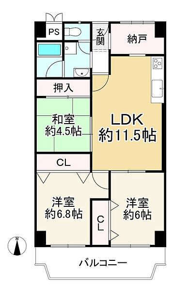 間取りを拡大表示