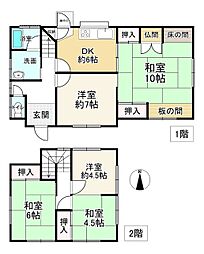 神殿町 5DKの間取り