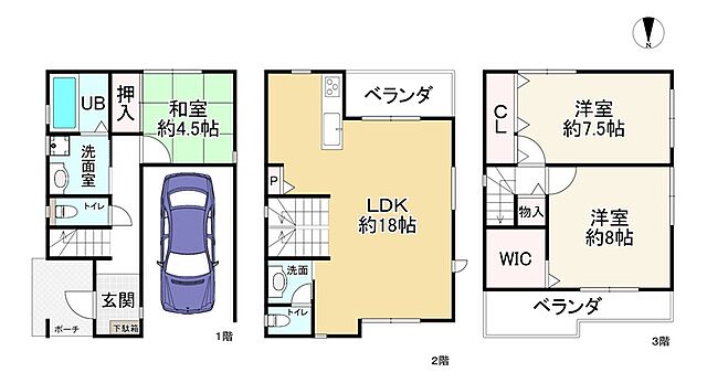 間取り 大阪市鶴見区放出東2丁目