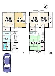 堺市西区浜寺石津町西４丁の一戸建て